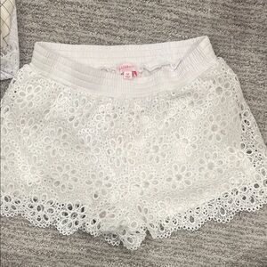 Design History White Lace Kids Shorts